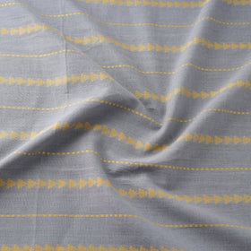 Grey Prewashed Cotton Jacquard Fabric