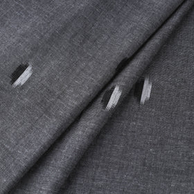 Grey Prewashed Cotton Jacquard Fabric