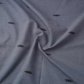 Grey Prewashed Cotton Jacquard Fabric