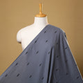 Grey Prewashed Cotton Jacquard Fabric