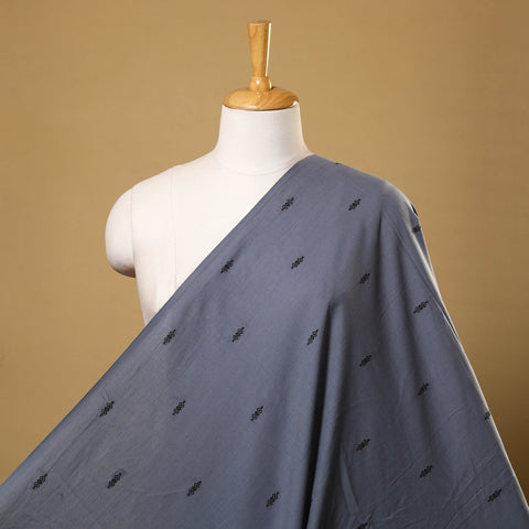 Grey Prewashed Cotton Jacquard Fabric