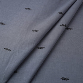 Grey Prewashed Cotton Jacquard Fabric