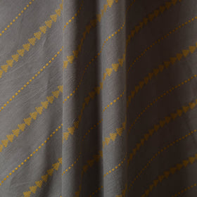 Grey - prewashed cotton jacquard fabric 18 - handcrafted