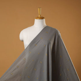 Grey - prewashed cotton jacquard fabric 19 - handcrafted