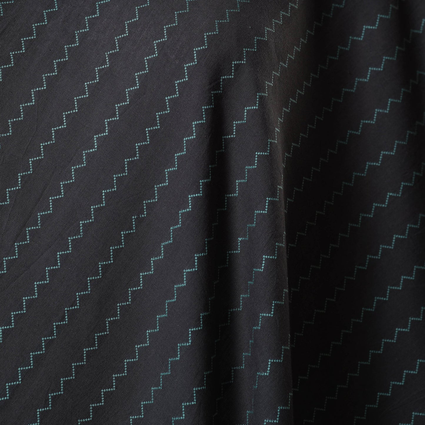 Grey - prewashed cotton jacquard fabric 25 - handcrafted