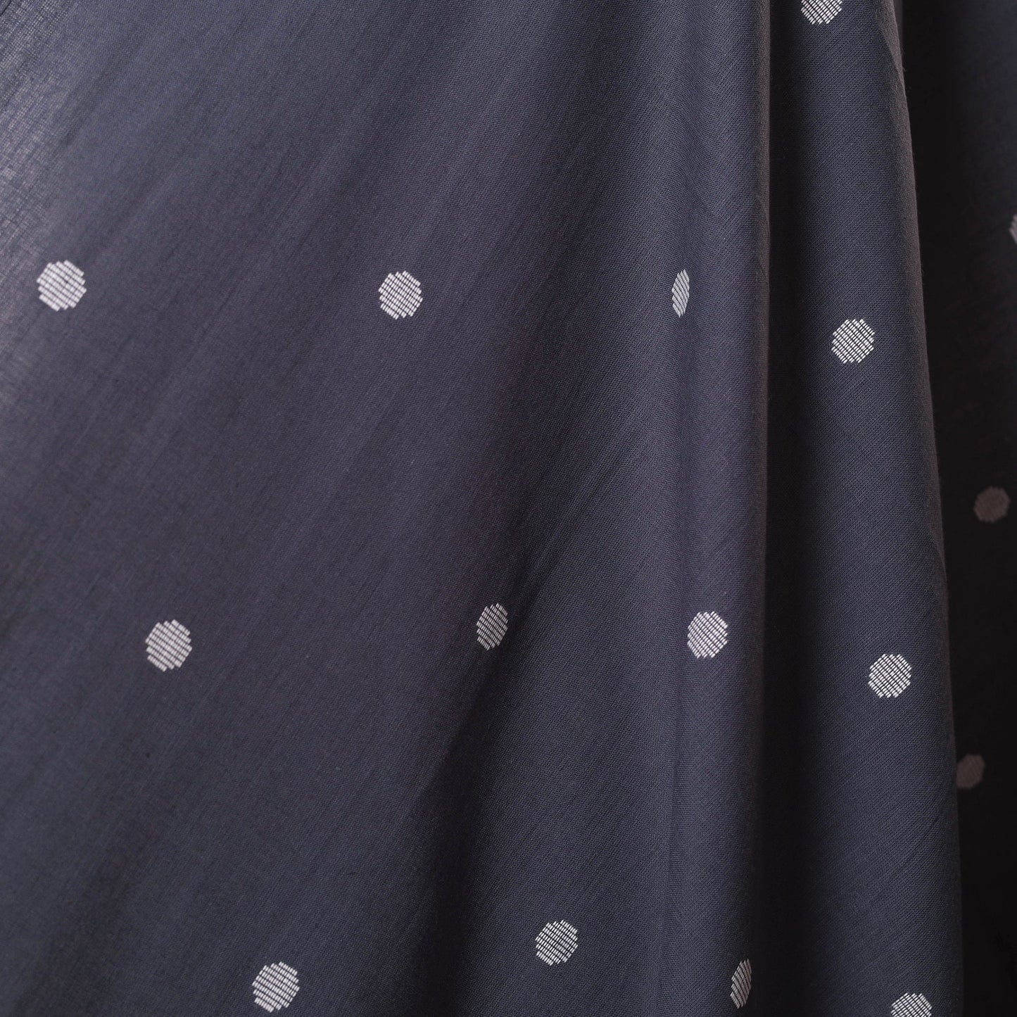 Grey - prewashed cotton jacquard weave fabric 09