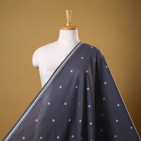 Grey - prewashed cotton jacquard weave fabric 09
