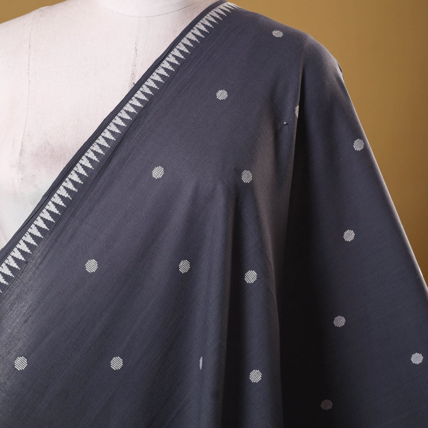 Grey - prewashed cotton jacquard weave fabric 09