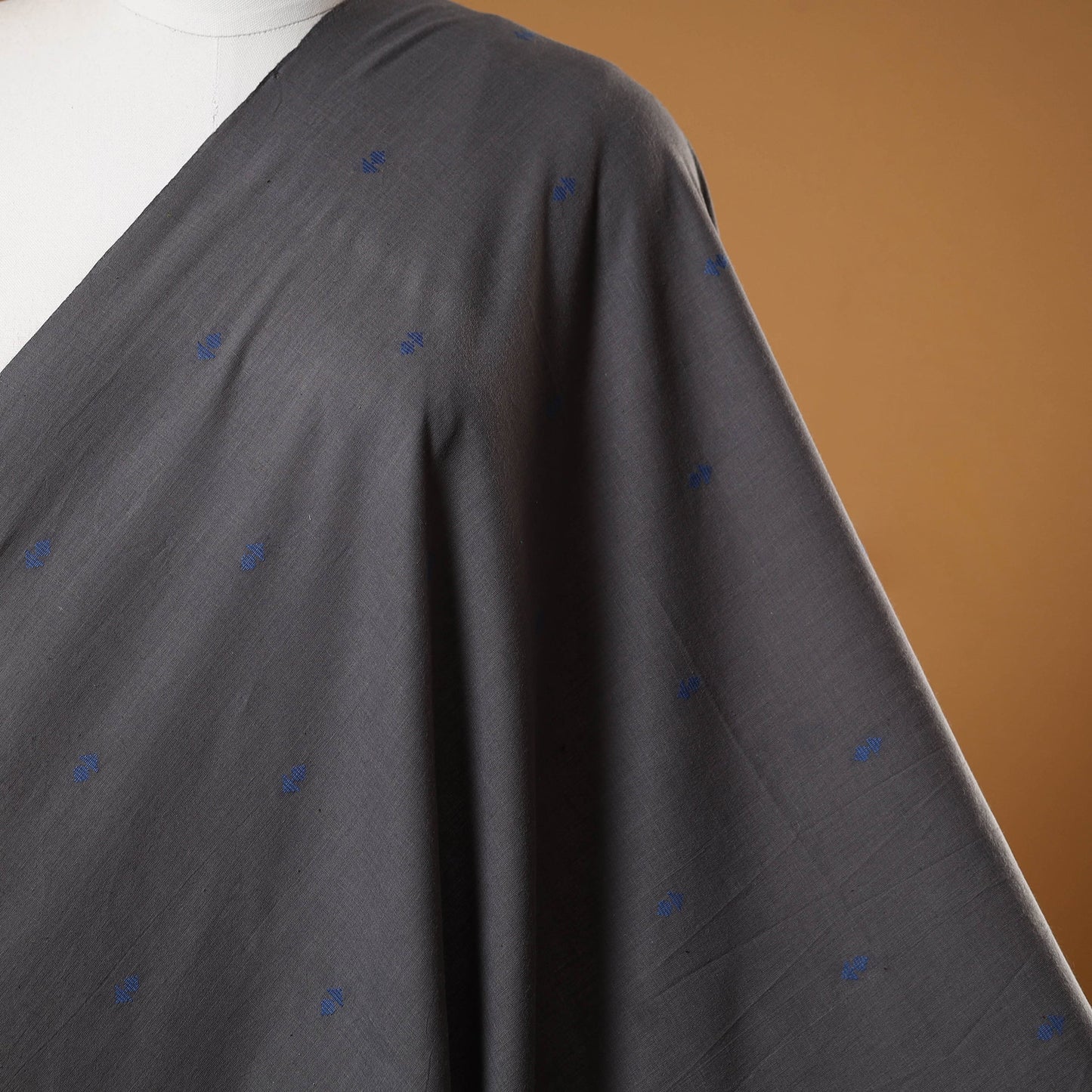 Grey - prewashed cotton jacquard weave fabric 13