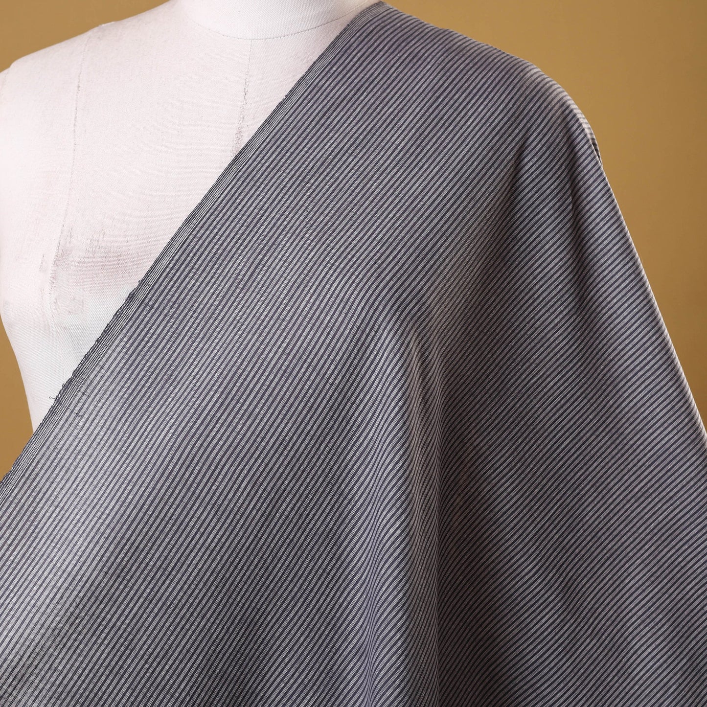 Grey - prewashed cotton jacquard weave fabric 47