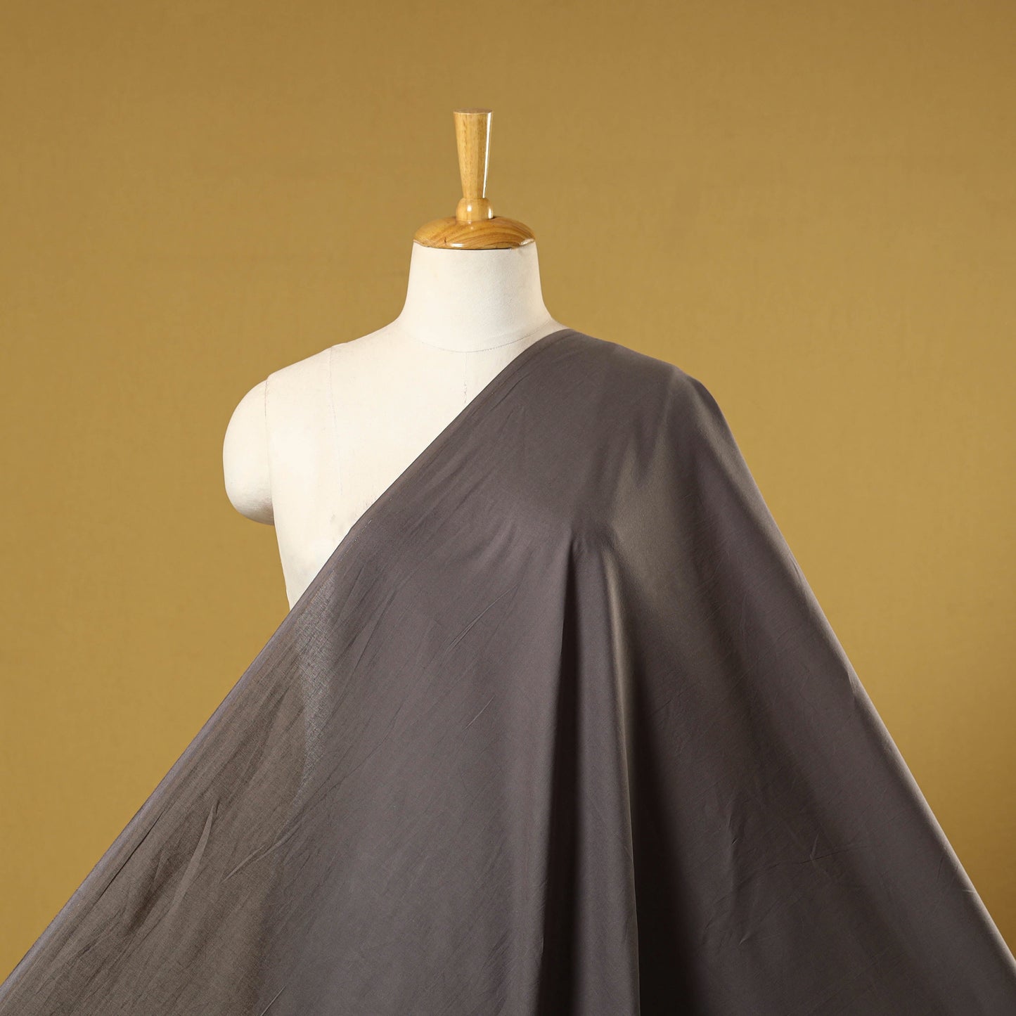 Grey - prewashed cotton plain fabric 11 - handcrafted