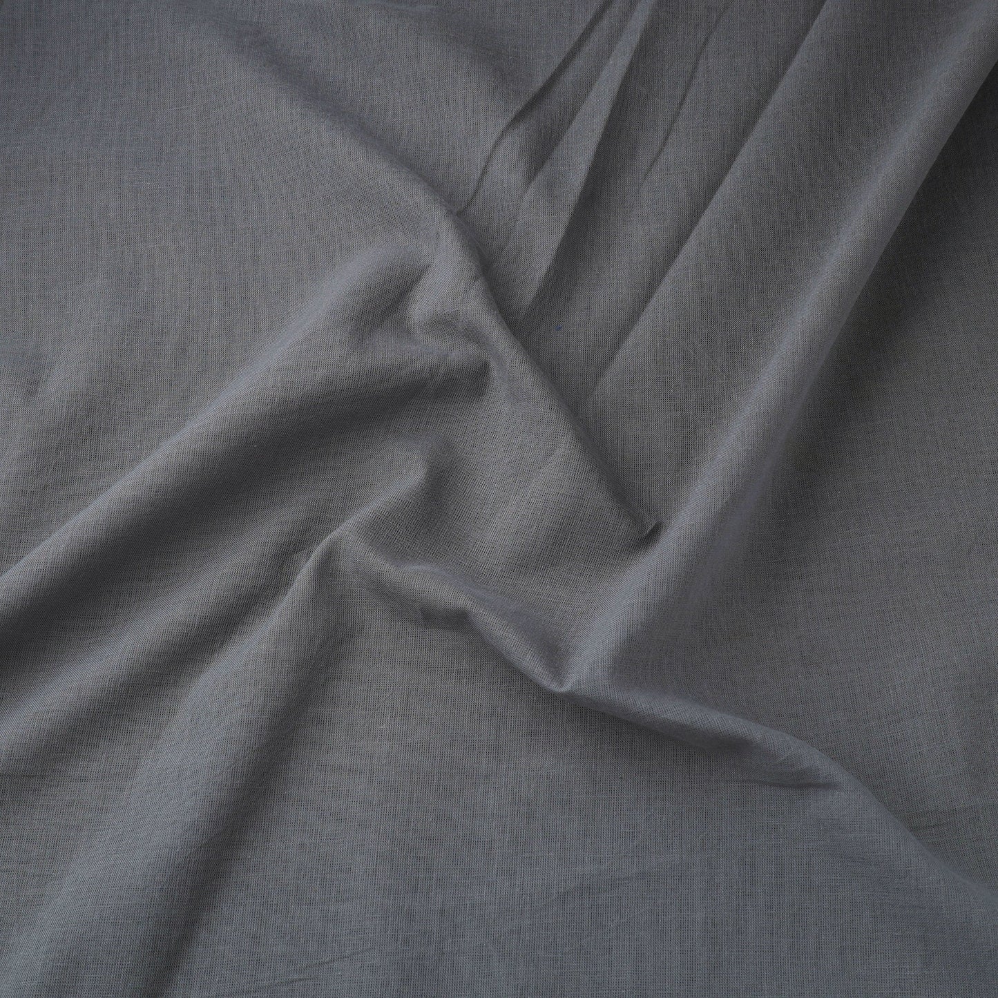 Grey Prewashed Cotton Plain Fabric