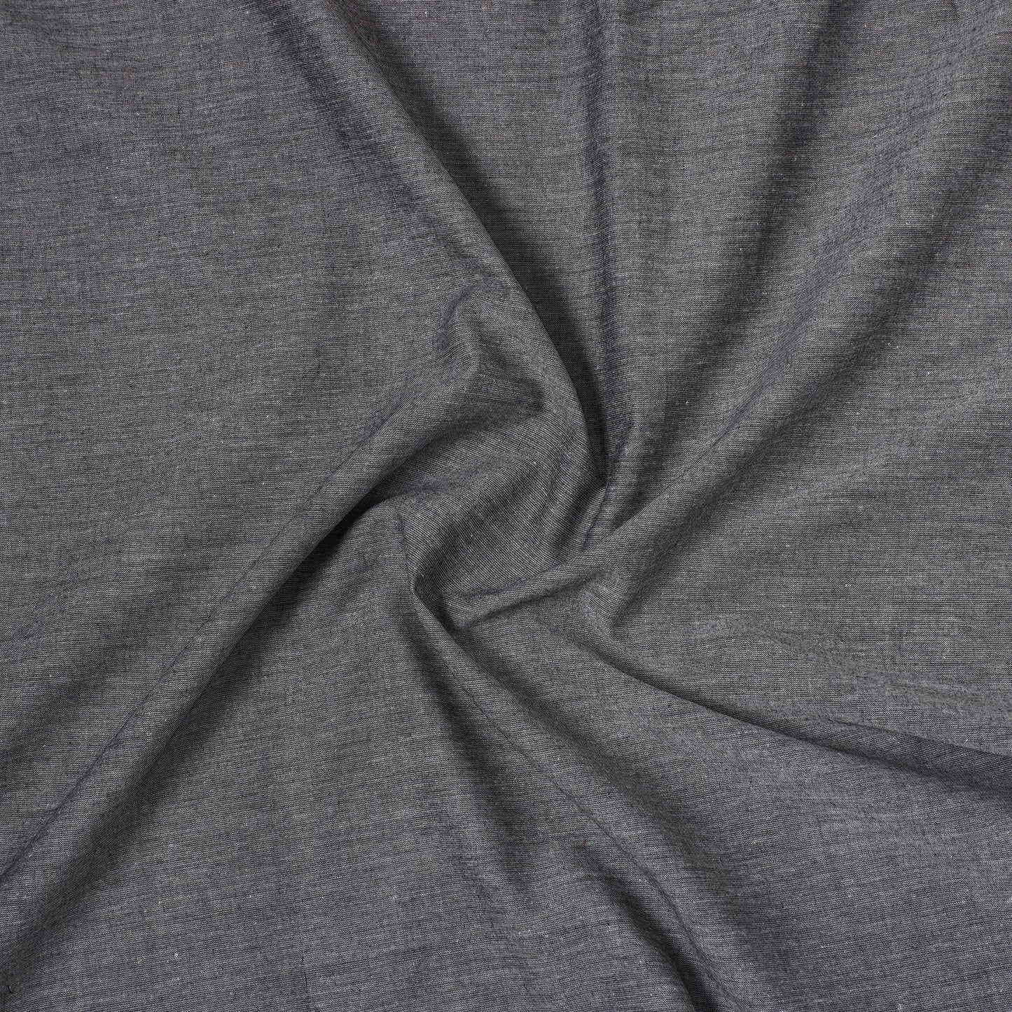 Grey - prewashed cotton thread border dharwad fabric 10