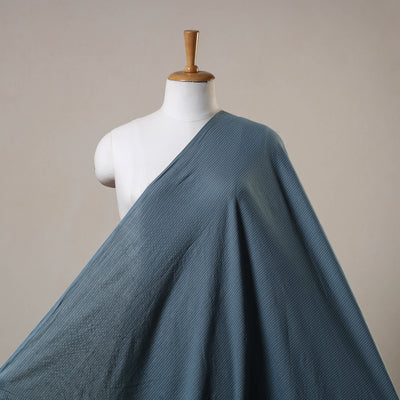 Grey - prewashed running stitch plain cotton fabric 04