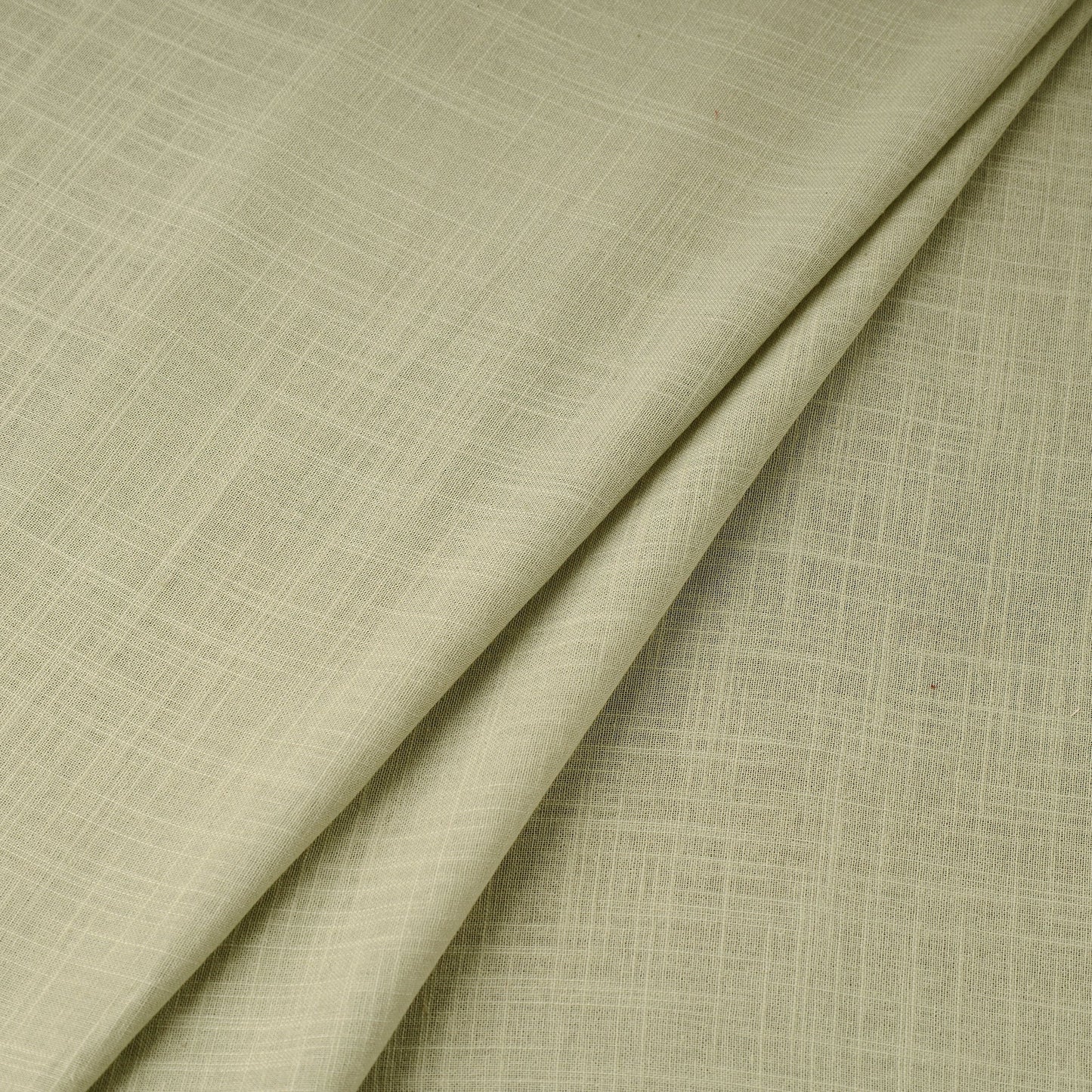 Grey Prewashed Slub Cotton Plain Fabric