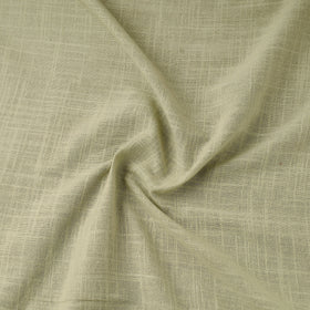 Grey Prewashed Slub Cotton Plain Fabric