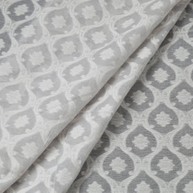  Pure Banarasi Handwoven Cutwork Buti Cotton Fabric Online at iTokri.com