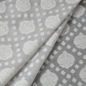  Pure Banarasi Handwoven Cutwork Buti Cotton Fabric 