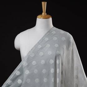 Buy Pure Banarasi Handwoven Cutwork Buti Cotton Fabric Online at iTokri.com