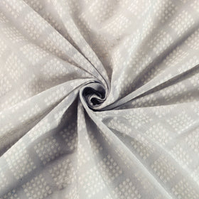  Pure Banarasi Handwoven Cutwork Buti Silk Cotton Fabric 