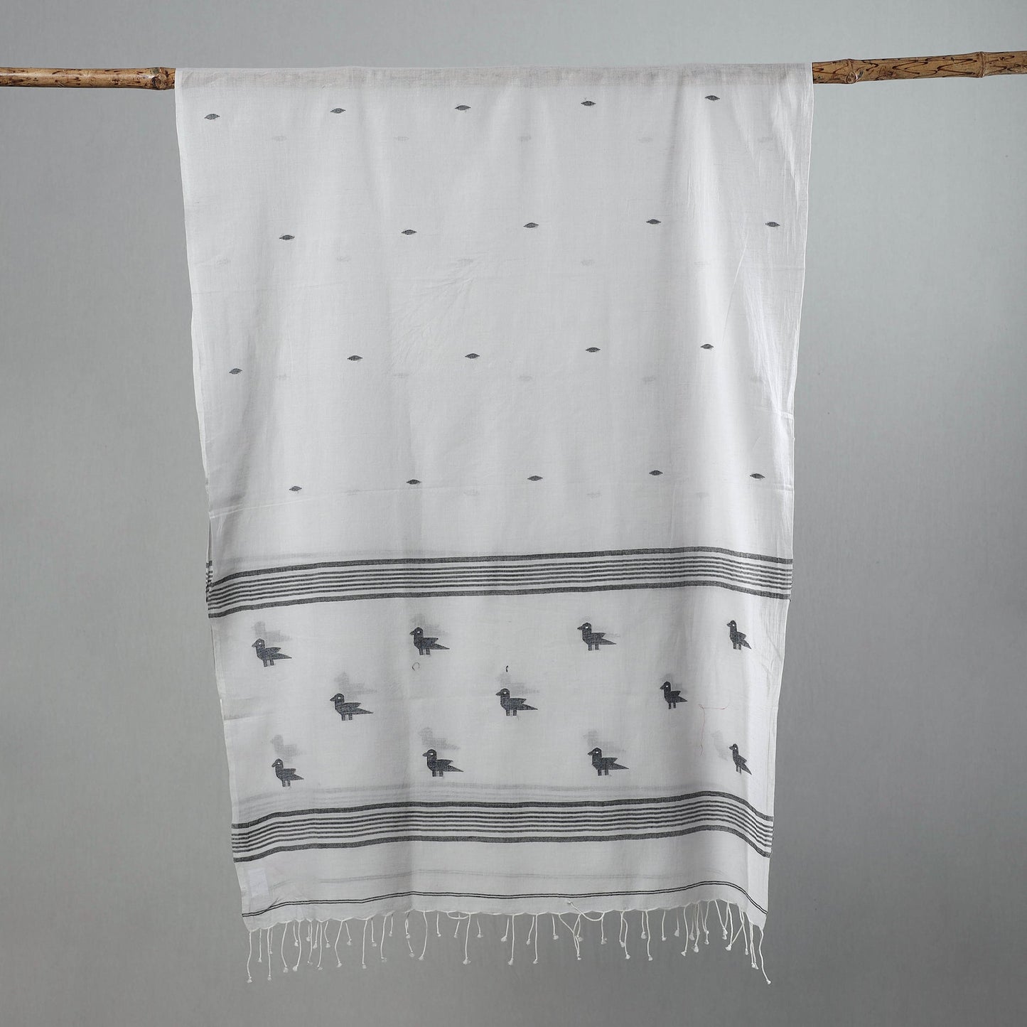 Authentic Handloom Cotton Jamdani Stole at iTokri.Com