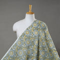  Grey Pure Cotton Sanganeri Block Print Fabric 