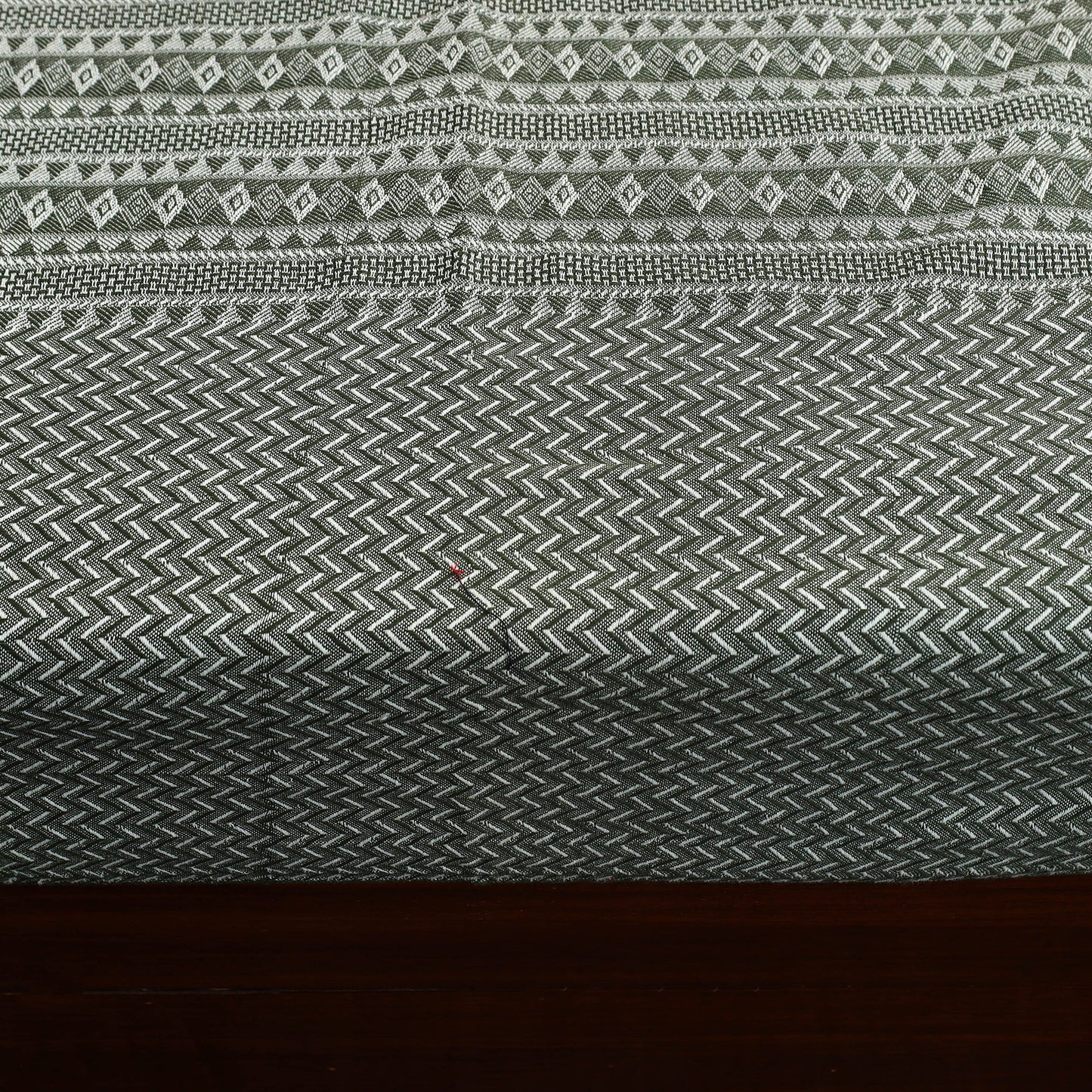  Grey Handloom Cotton Double Bed Cover from Bijnor 