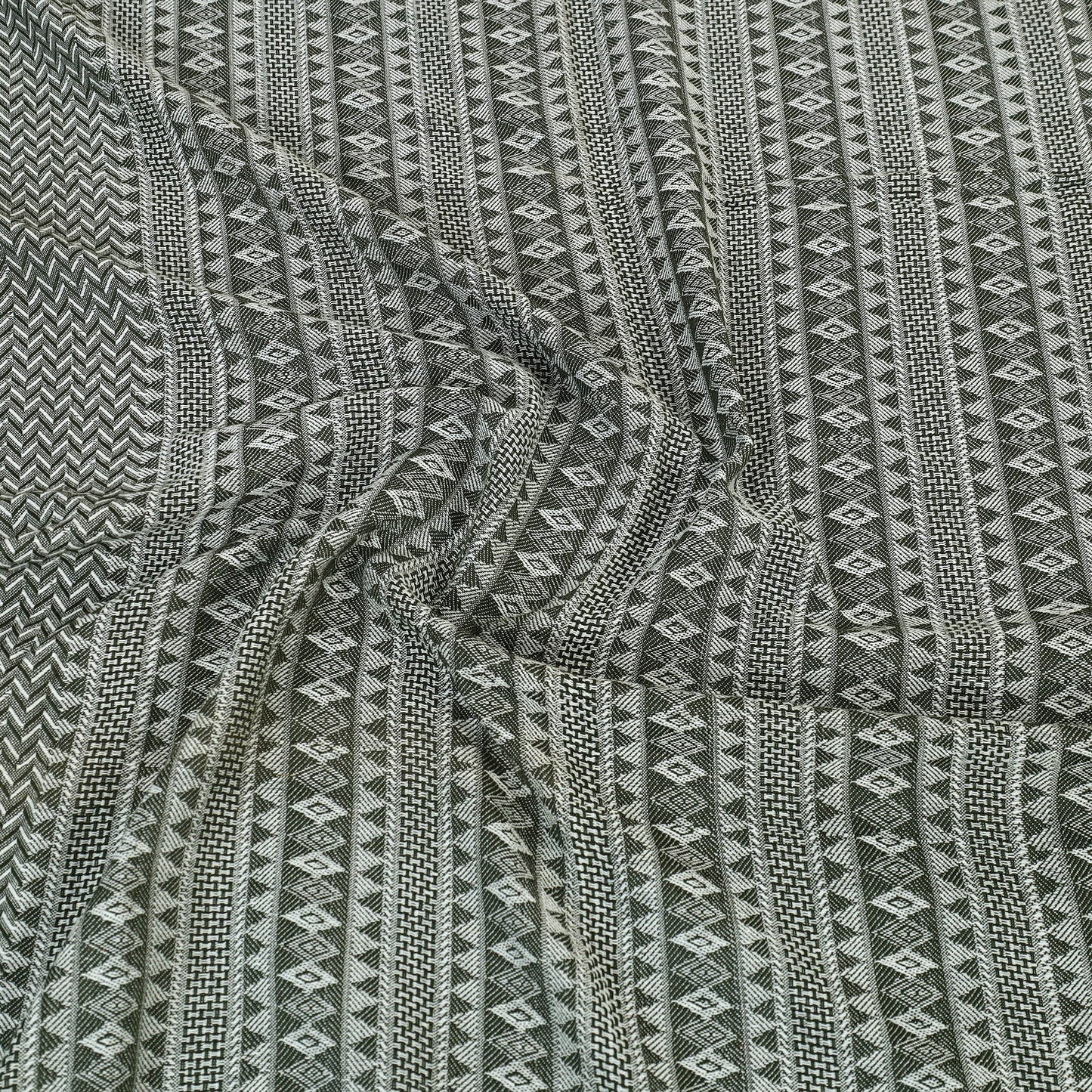  Grey Handloom Cotton Double Bed Cover from Bijnor 