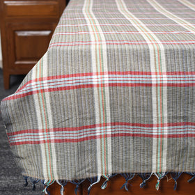 Buy Grey Pure Handloom Double Cotton Bed Sheet