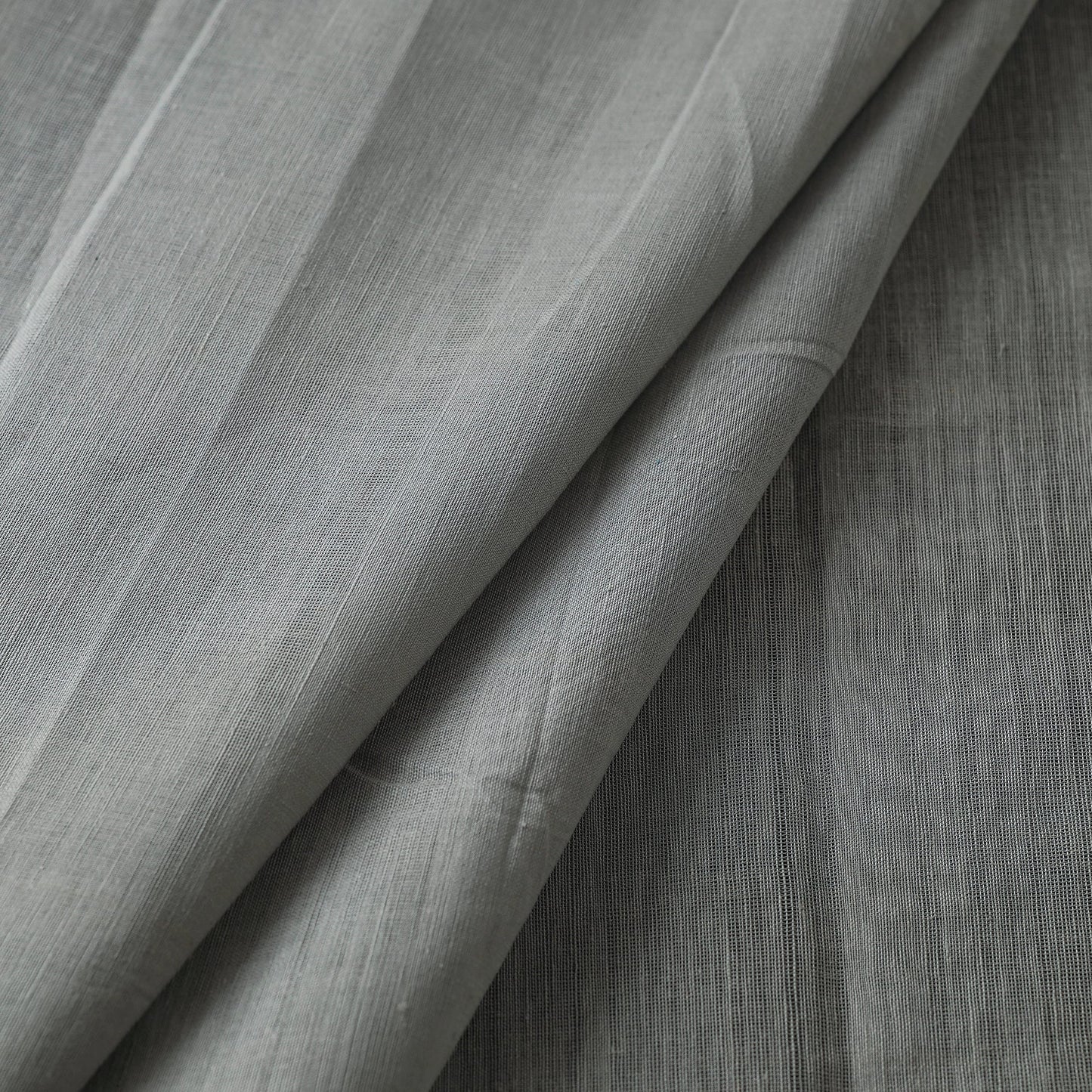 Grey Pure Handloom Godavari Cotton Fabric 