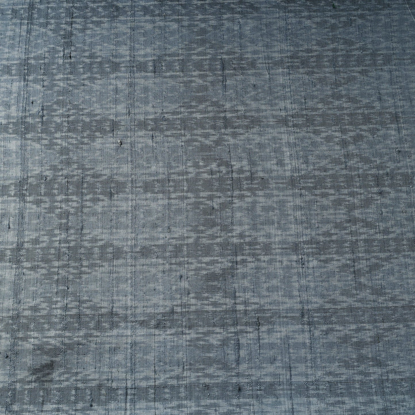 Grey - pure handloom raw silk pochampally ikat fabric 10