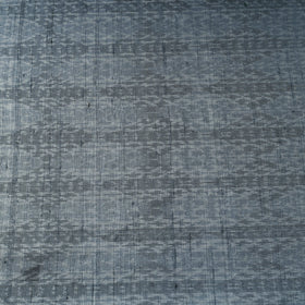 Grey - pure handloom raw silk pochampally ikat fabric 10