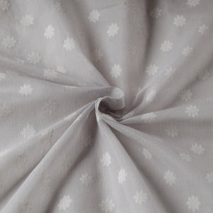 Pure Handwoven Cutwork Buti Cotton Banarasi Fabric 