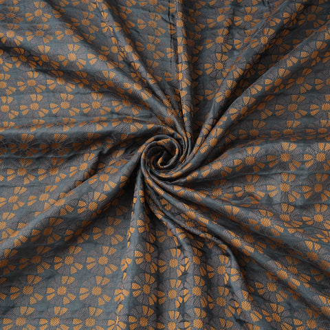 Pure handwoven silk jacquard weave banarasi fabric 07