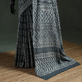 Pure mul cotton hand block batik print saree 40