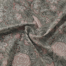 Pure mul cotton hand sanganeri fabric 09 - handcrafted