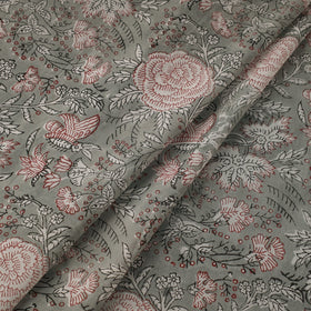 Pure mul cotton hand sanganeri fabric 09 - handcrafted
