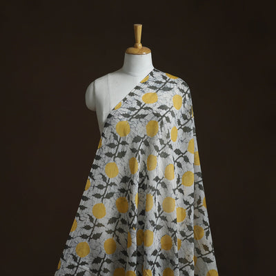 Pure mul cotton kutch hand block batik print fabric 12