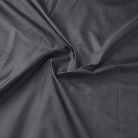 Grey - pure silk plain fabric 02 - handcrafted
