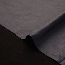 Grey - pure silk plain fabric 04 - handcrafted