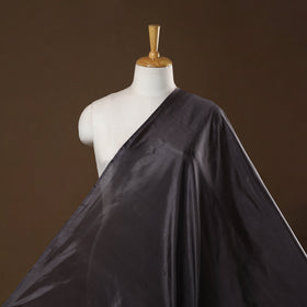 Grey - pure silk plain fabric 04 - handcrafted