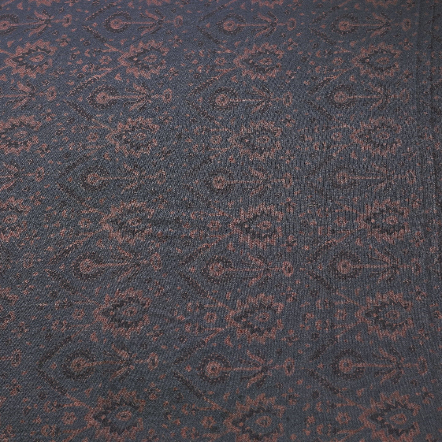 Grey - pure wool handloom natural dyed fabric 04