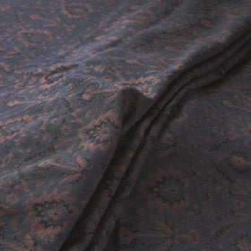 Grey - pure wool handloom natural dyed fabric 04