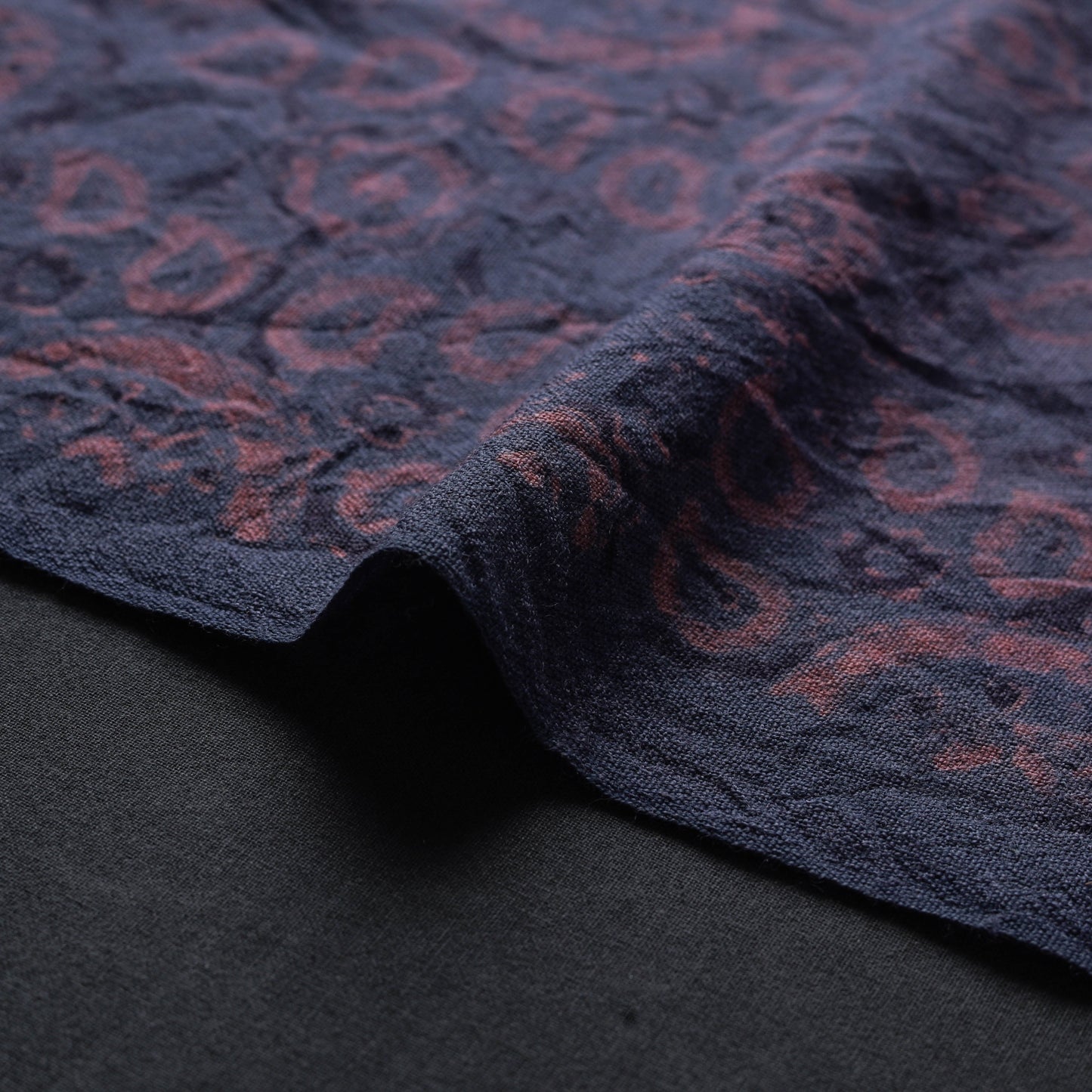 Grey - pure wool handloom natural dyed fabric 10