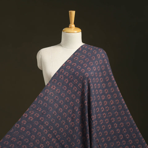 Grey - pure wool handloom natural dyed fabric 13