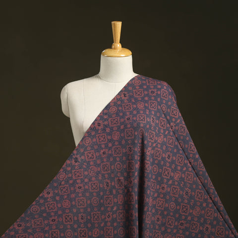 Grey - pure wool handloom natural dyed fabric 22