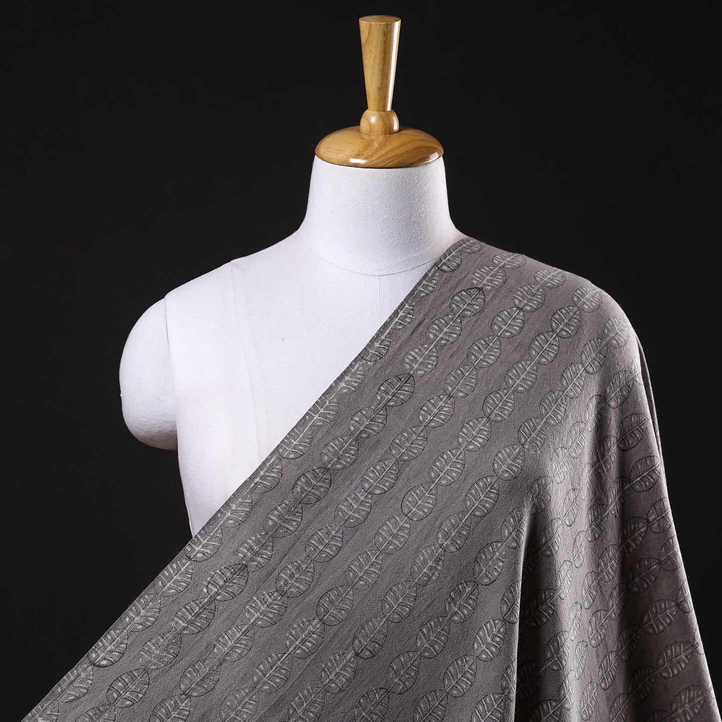  Pure Wool Handloom Special Akola Hand Block Printed Fabric 