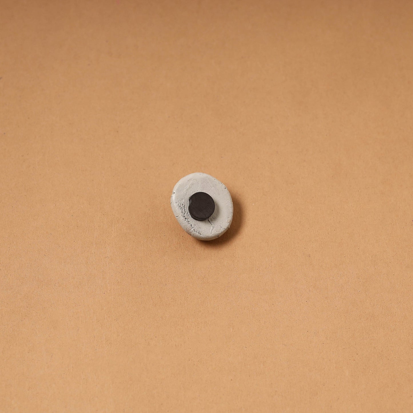 Grey - quirklets handpainted clay food item fridge magnet