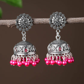 Elegant Beadwork German Silver Earrings Online in India