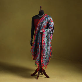Ranihati chanderi silk zig zag hand embroidery dupatta 21
